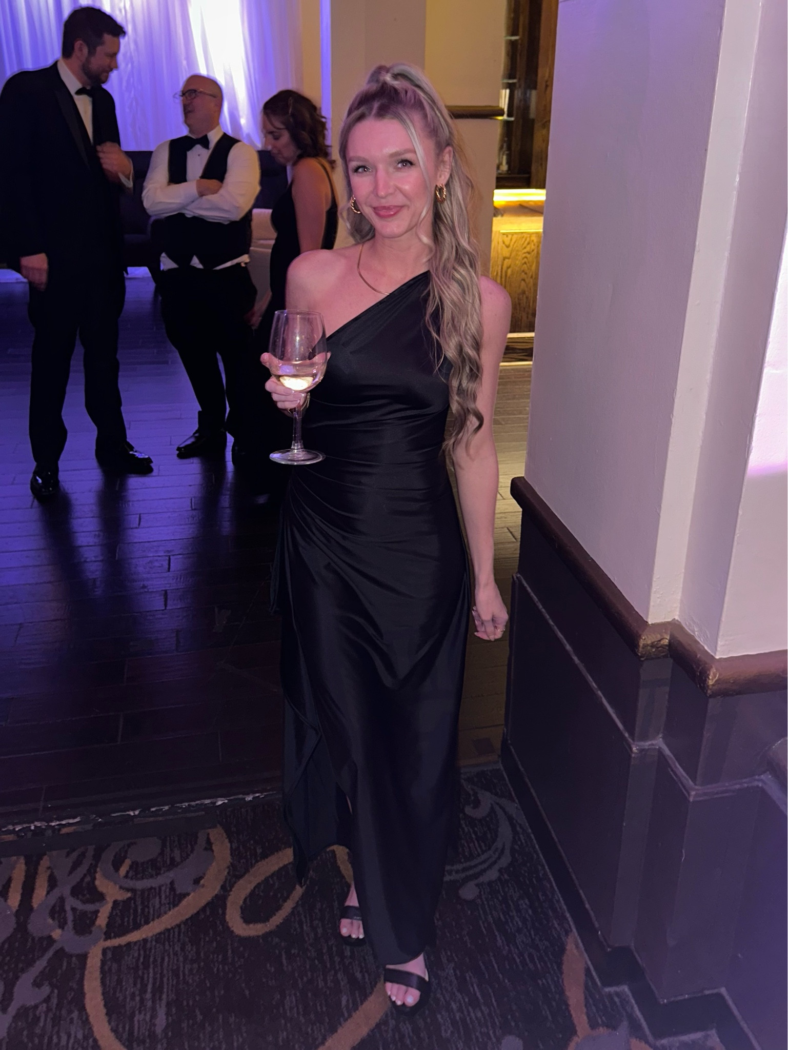 Gorgeous black tie wedding guest dress from Amazon! Silky, stretchy and comfy material. Fit perfectly and was delivered in 2 days when the other dress I ordered never arrived! ✨🤍💕

#LTKWedding #LTKFindsUnder100 #LTKSeasonal