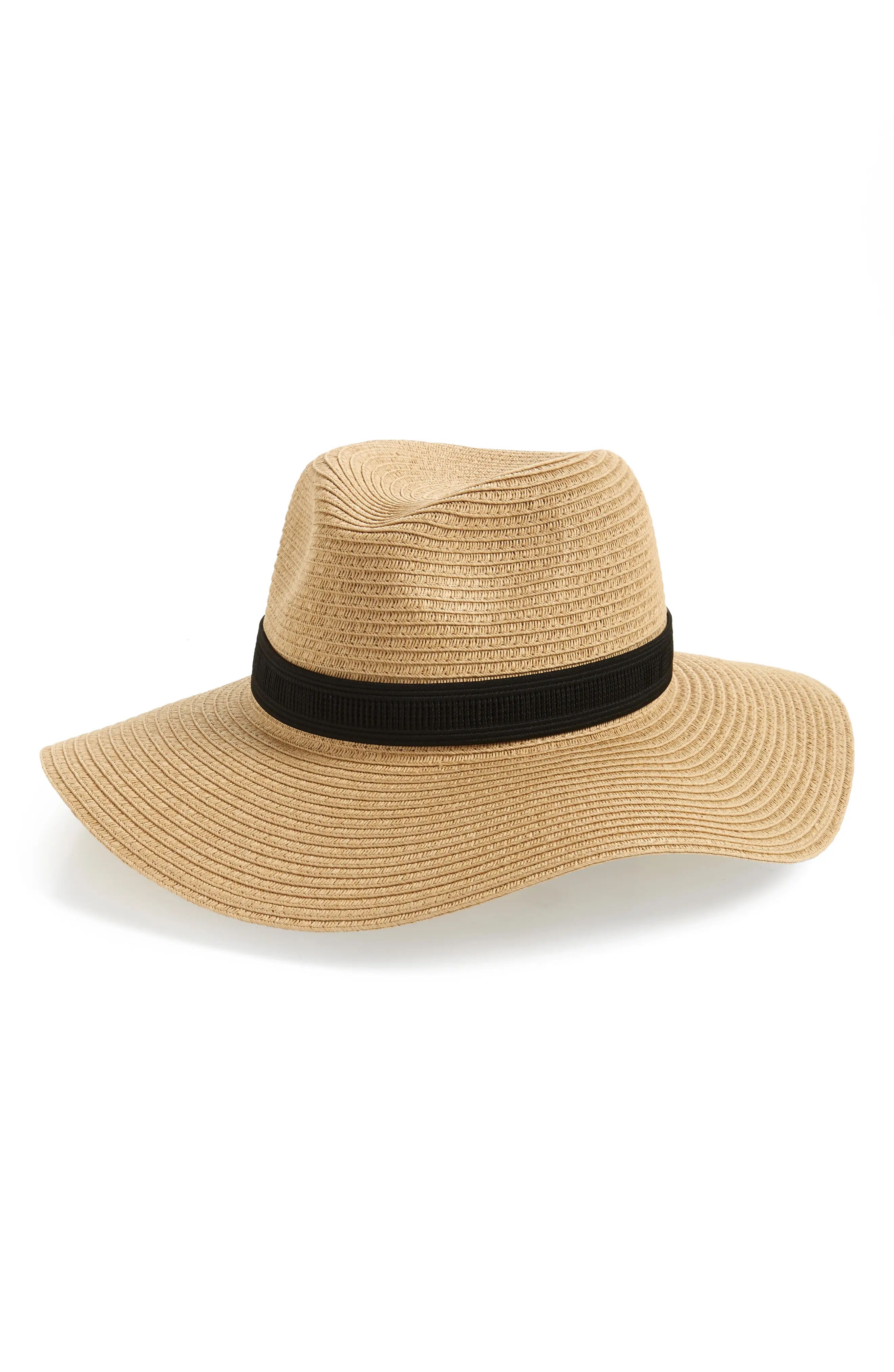 Women's Madewell Mesa Packable Straw Hat, Size Medium/Large - Beige | Nordstrom