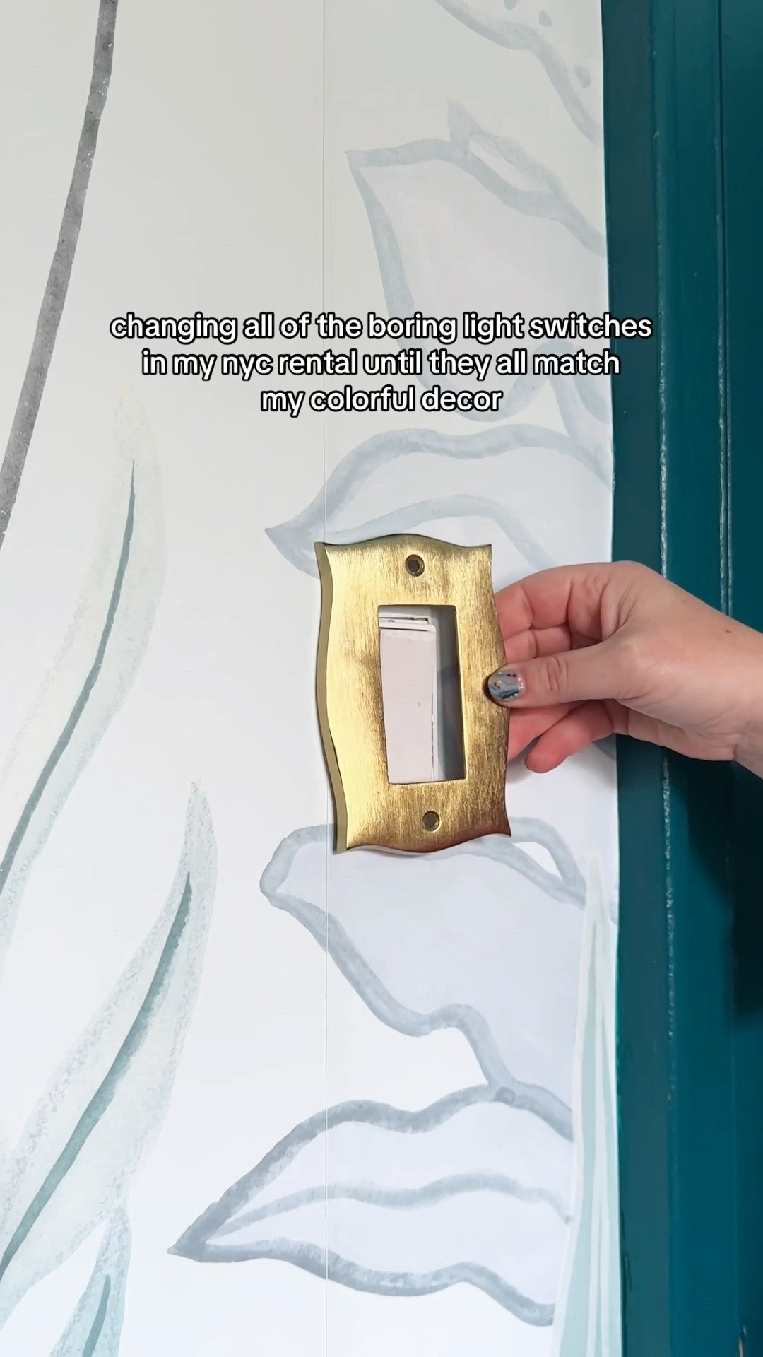 It’s the little details. Changing out all of my boring light switch plates to match my maximalist home decor 

Brass light switch plates, switch plates, fun switch plates, light switch plates, brass fixtures, brass light switch, dopamine decor, home decor, wallpaper, colorful home decor, quirky home decor, light switch cover, light switch, diy home

#LTKFindsUnder50 #LTKHome #LTKSaleAlert