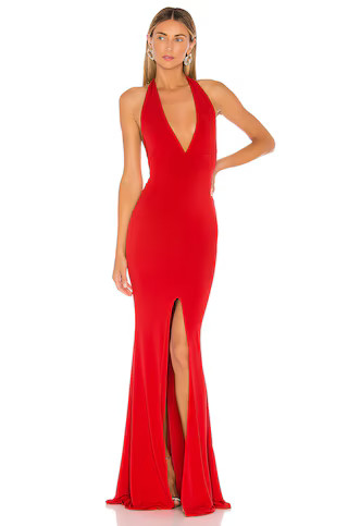 Nookie Illegal Halter Gown in Red from Revolve.com | Revolve Clothing (Global)