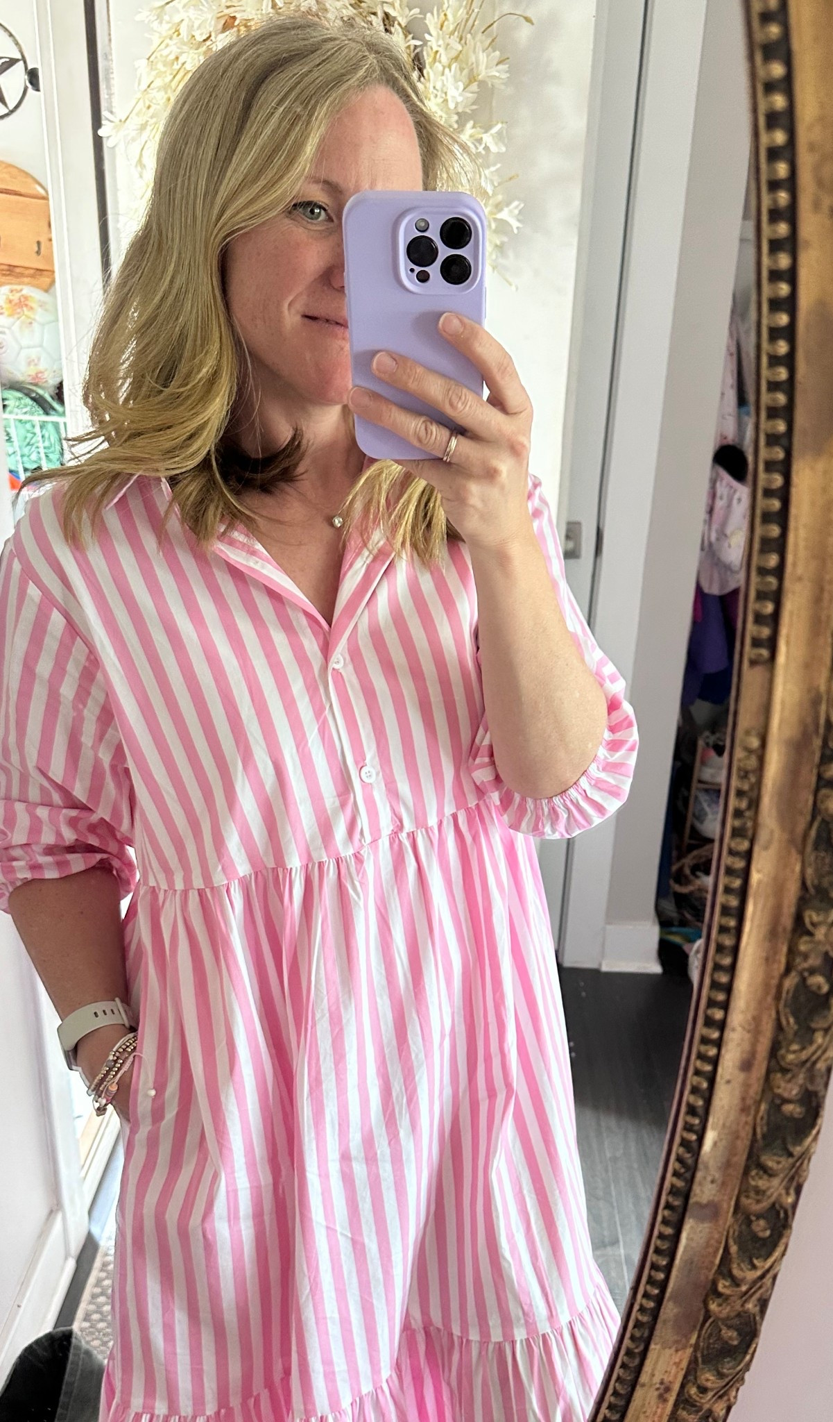 Basically the most perfect spring dress… collar, buttons and pockets! Comes in blue and green! 

#LTKWorkwear #LTKmomlife #LTKOver40