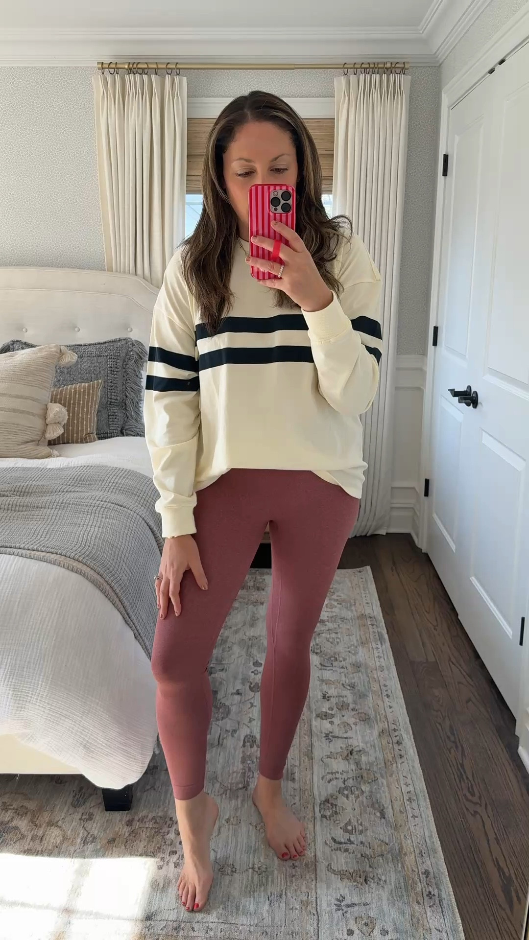 Wearing head-to-toe Set today and now I know why these leggings are so popular. Truly butter soft, so flattering and comfortable! They’re meant to be worked out in but then cute enough to wear all day long. Love them! True to size. Too is Set too!! 

#LTKfitnessgoals #LTKmorningroutine #LTKootd