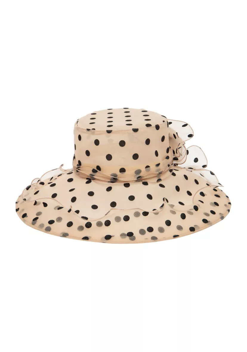 Stiff Mesh Organza Dress Hat with Wire Brim | Belk