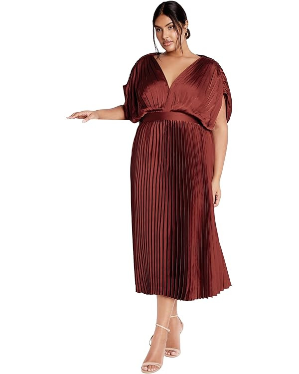 City Chic Women's Plus Size Dress - Henley Midi | Amazon (US)