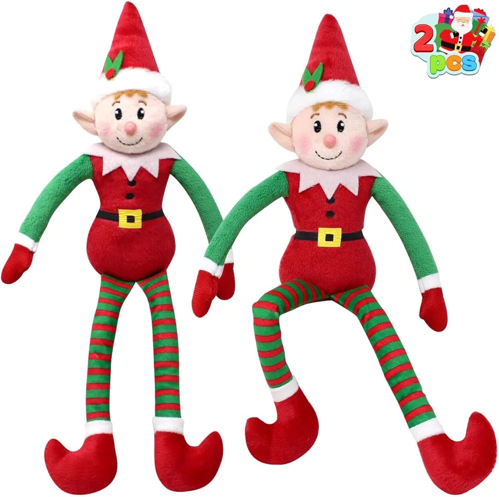 JOYIN Plush Doll with Santa Hat Christmas Doll of Elf, Doll for Christmas Holiday Hanging & Surfa... | Amazon (US)