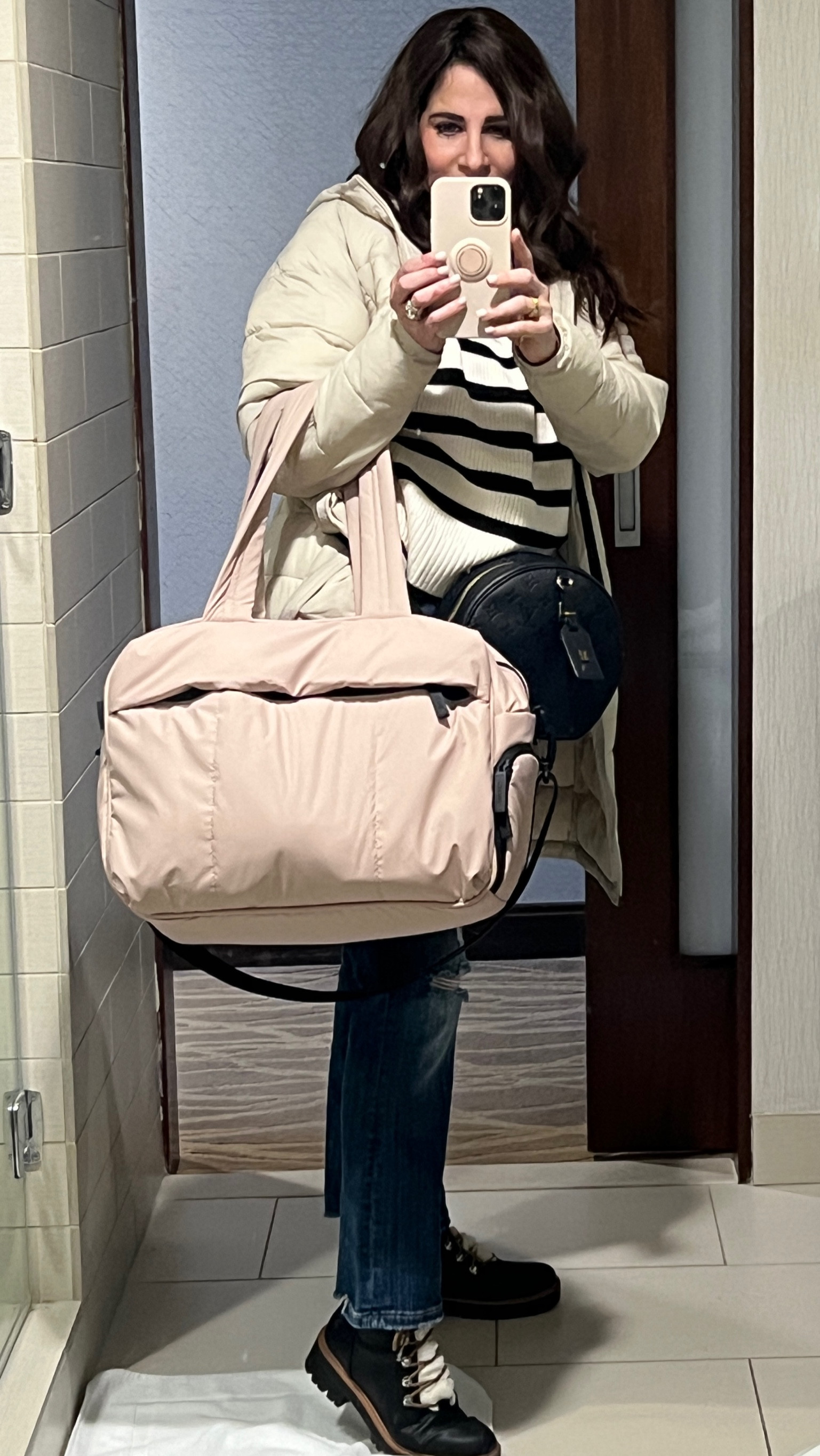 One of the best travel bags / carryons ever ! So many compartments. I was able to fit my boots in the bottom part. 

#LTKGiftGuide #LTKstyletip #LTKitbag