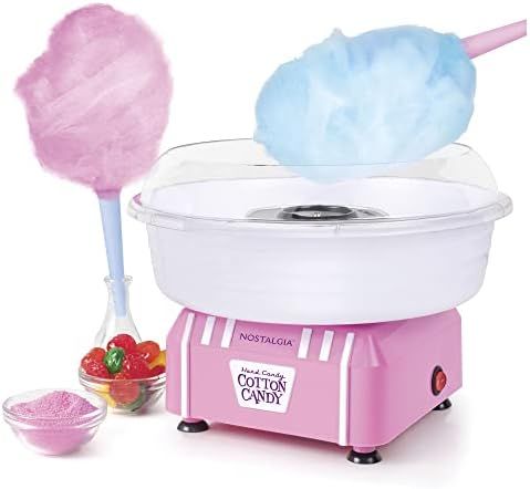 Nostalgia PCM205PK Hard & Sugar-Free Cotton Candy Maker, Countertop, Pink | Amazon (US)
