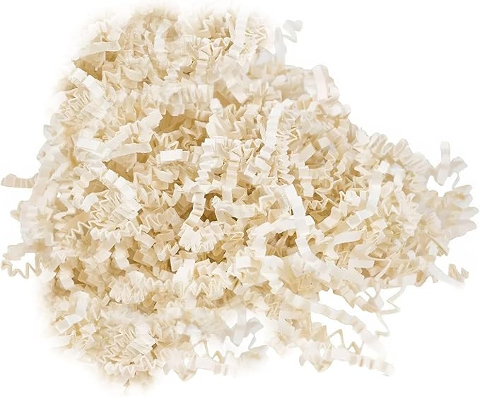 MTBHY Paper Shred Filler - 1/2LB Ivory Crinkle paper filler, Crinkle Cut for Gift Wrapping, Baske... | Amazon (US)