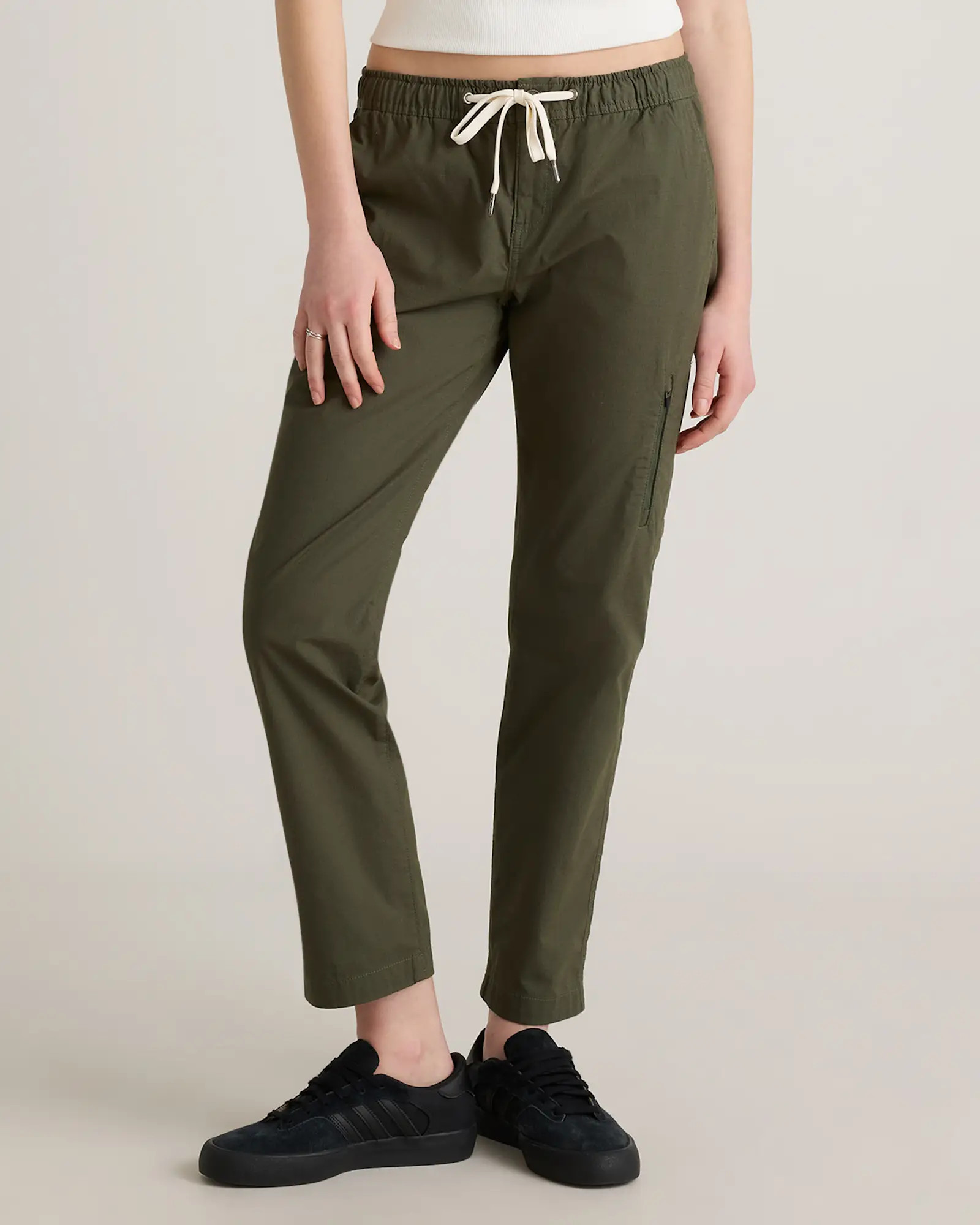 Organic Stretch Ripstop Straight Pants in Steel | Quince