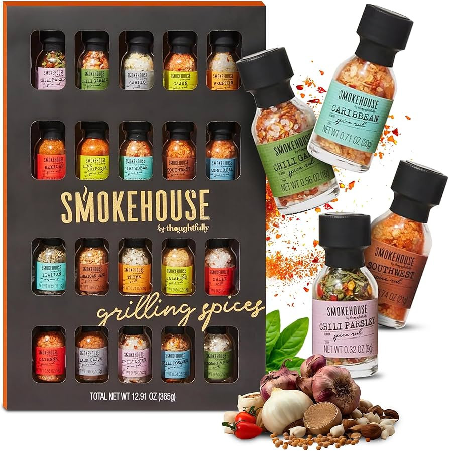 Smokehouse by Thoughtfully Ultimate Grilling Spice Set, Grill Seasoning Gift Set Flavors Include ... | Amazon (US)