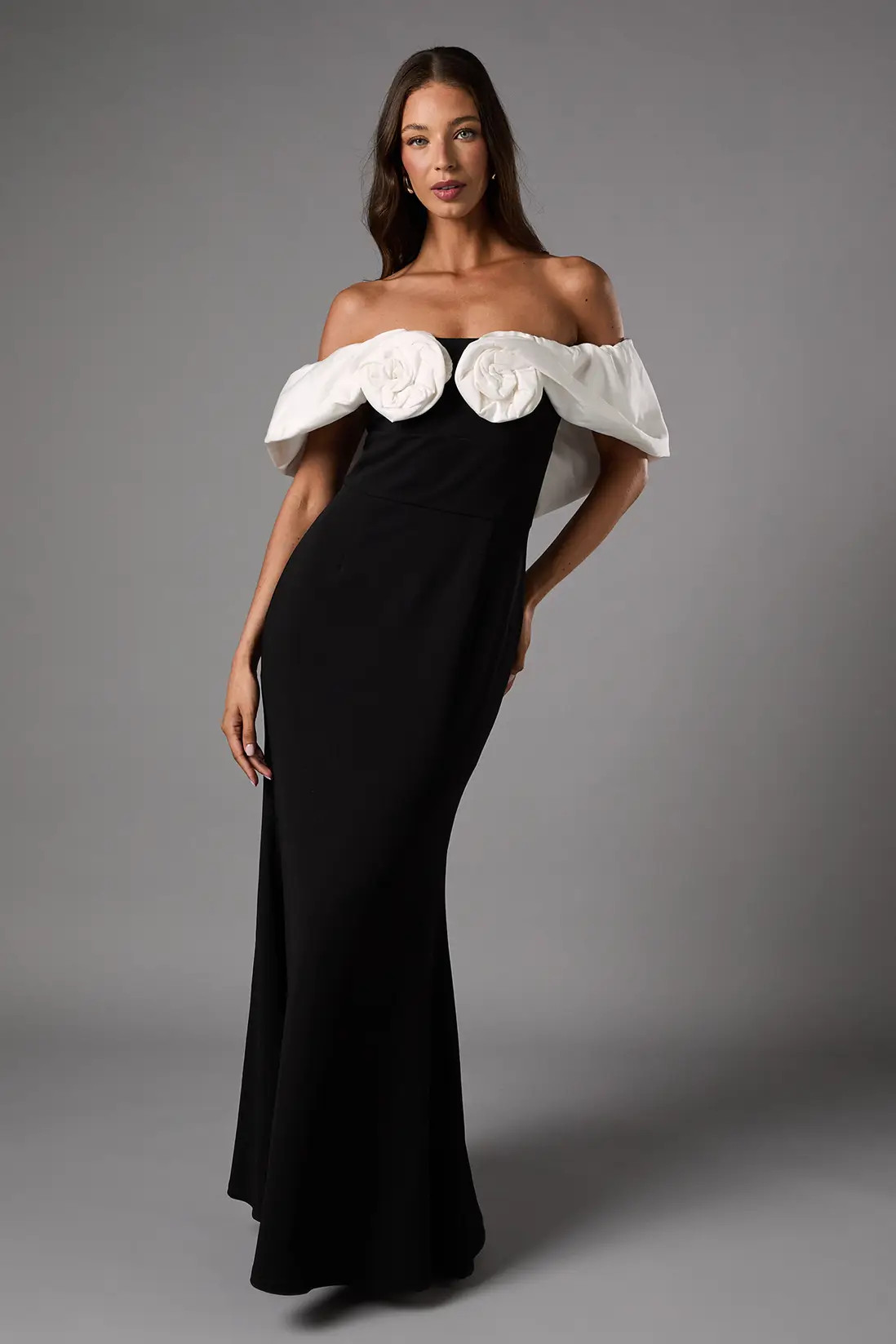 Dresses | Bardot Rose Detail Maxi Dress | Coast | Debenhams UK