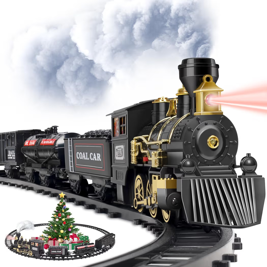 Gloween Train for Christmas Tree - Christmas Train Sets for Under The Tree, Electric Train Toy wi... | Amazon (US)