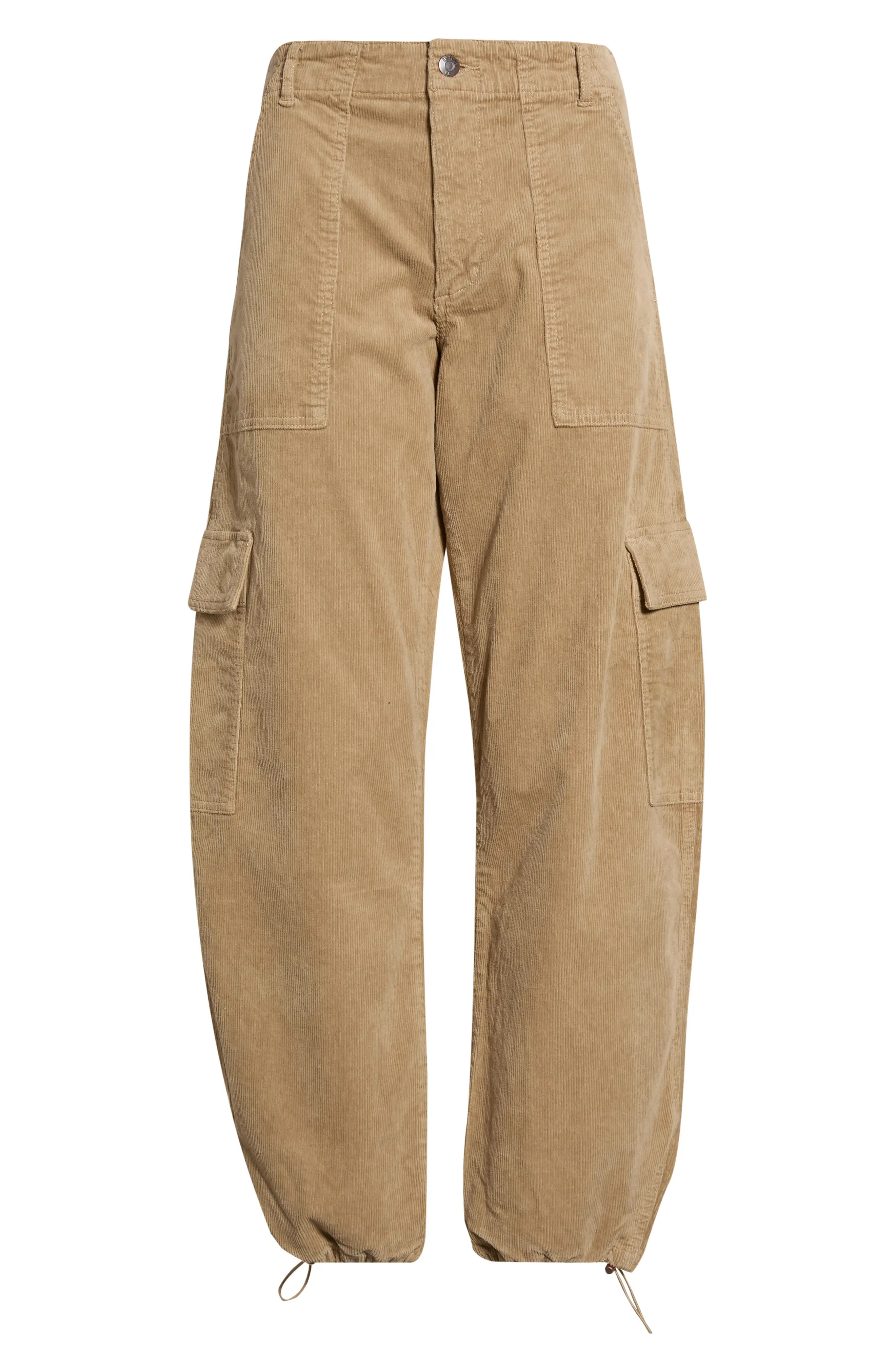 Pistola Honor High Waist Drawcord Hem Corduroy Cargo Pants (Women) | Nordstrom | Nordstrom