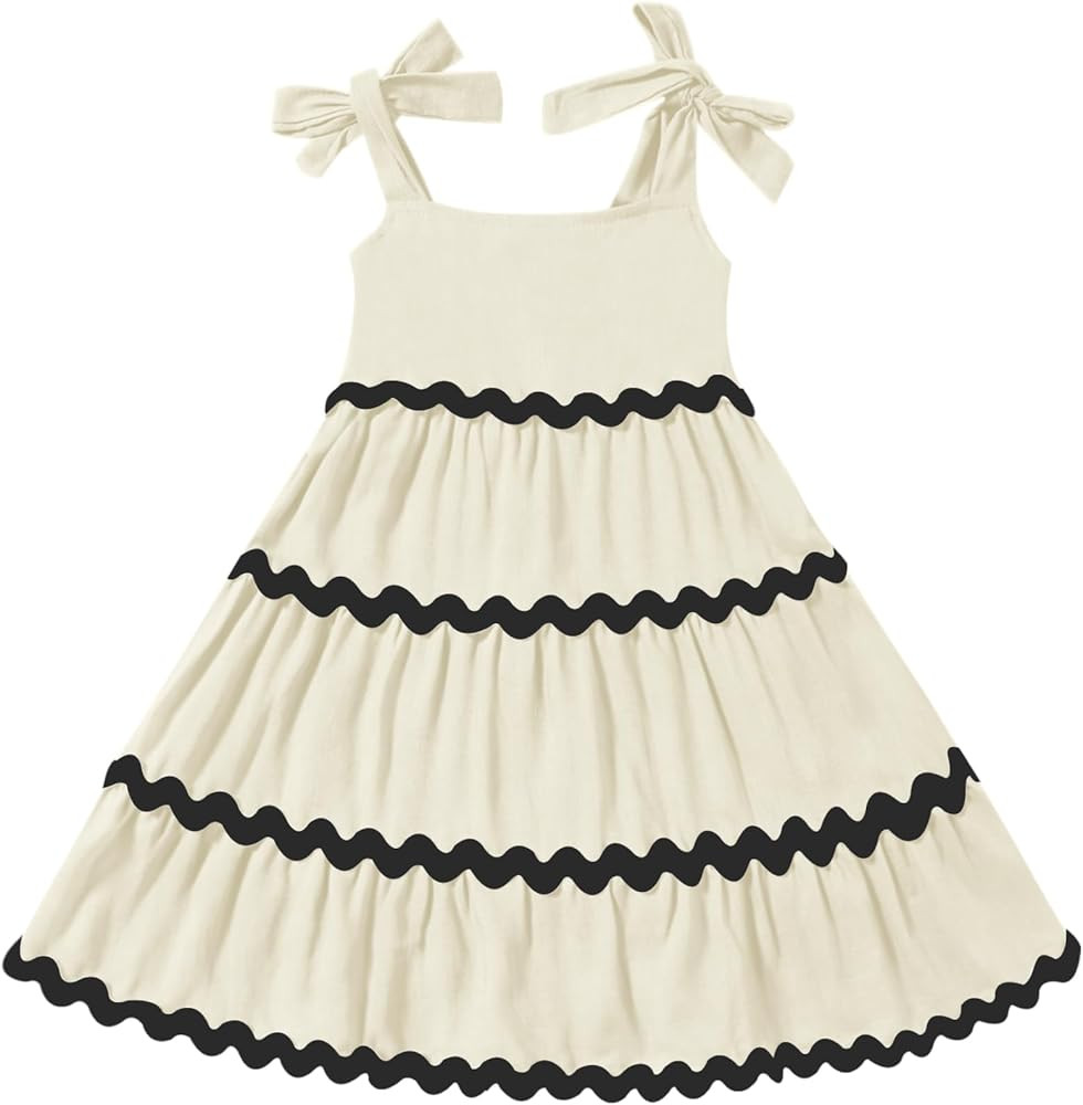 Toddler Dress Sleeveless Baby Girls Dresses Summer Spaghetti Straps Dresses for Girls Backless Sm... | Amazon (US)