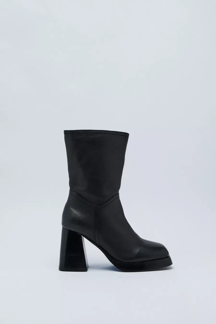Premium Leather Platform Ankle Boots | Nasty Gal (US)