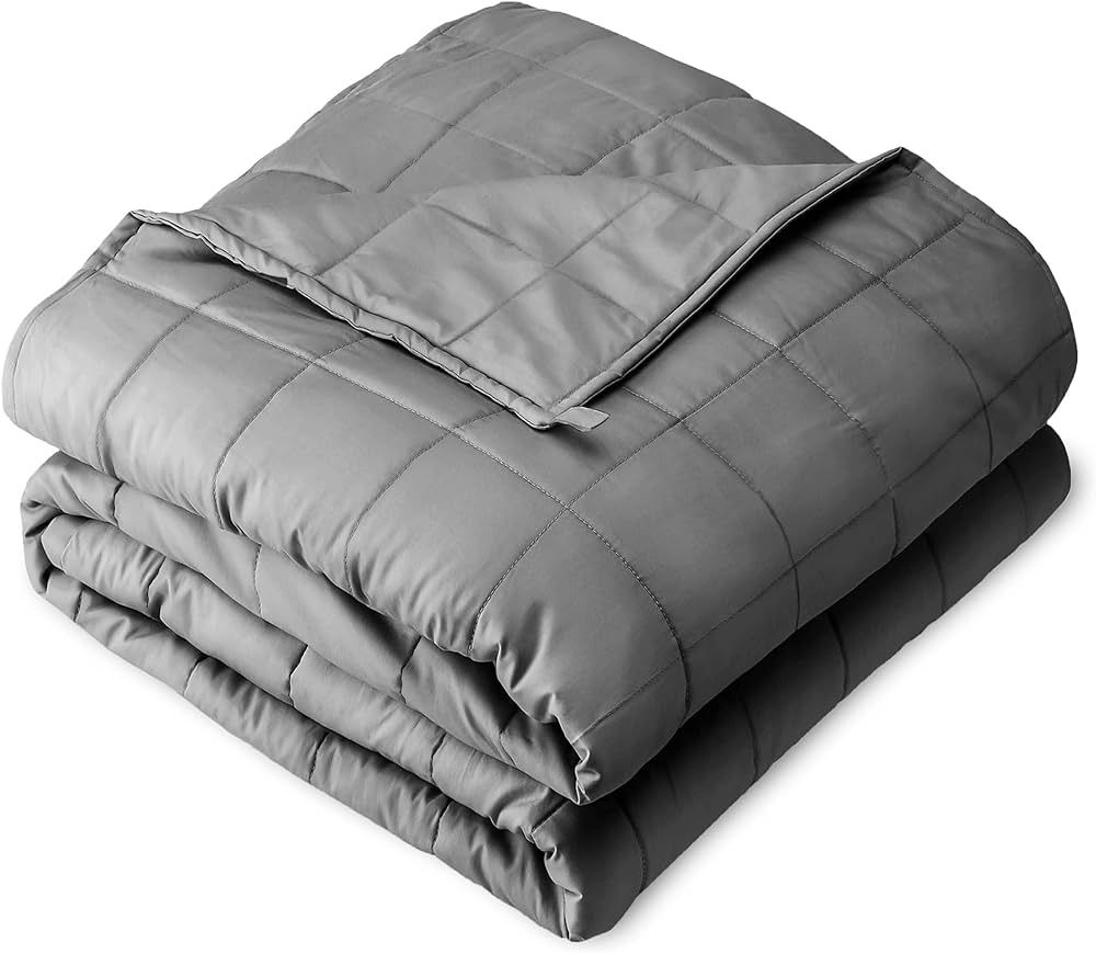 Bare Home Weighted Blanket Twin or Full Size 10lb (40" x 60") - All-Natural 100% Cotton - Premium... | Amazon (US)