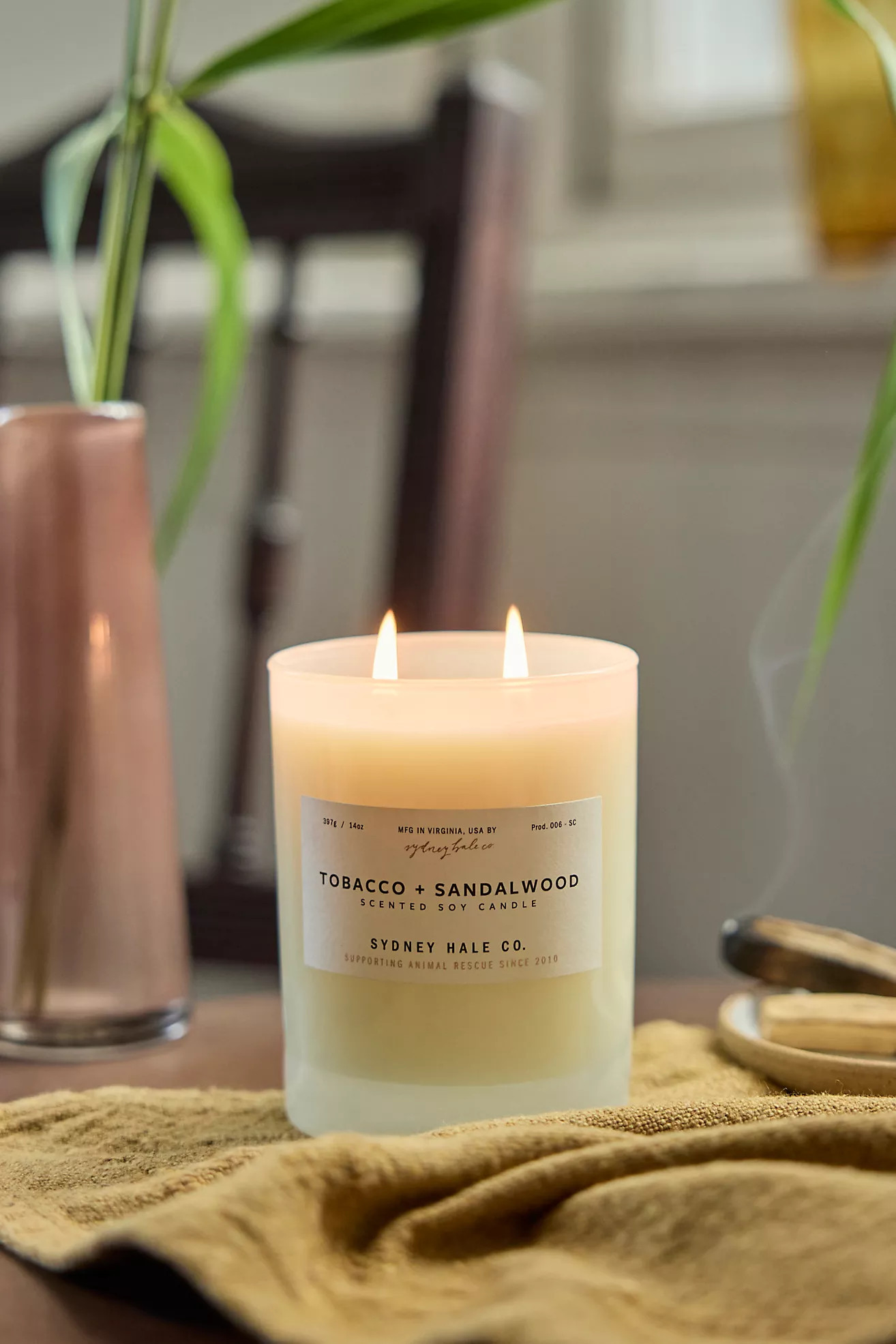 Sydney Hale Candle, Tobacco + Sandalwood | Anthropologie (US)