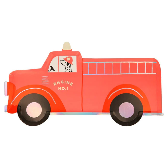 Fire Truck Plates | Ellie and Piper