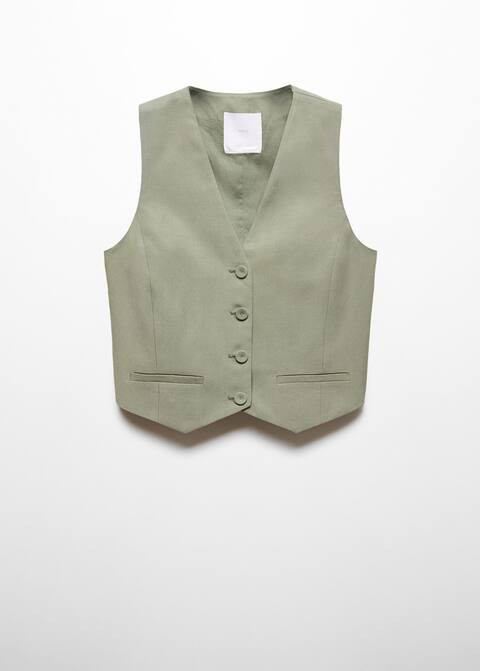 Suit vest with buttons -  Women | Mango USA | MANGO (US)