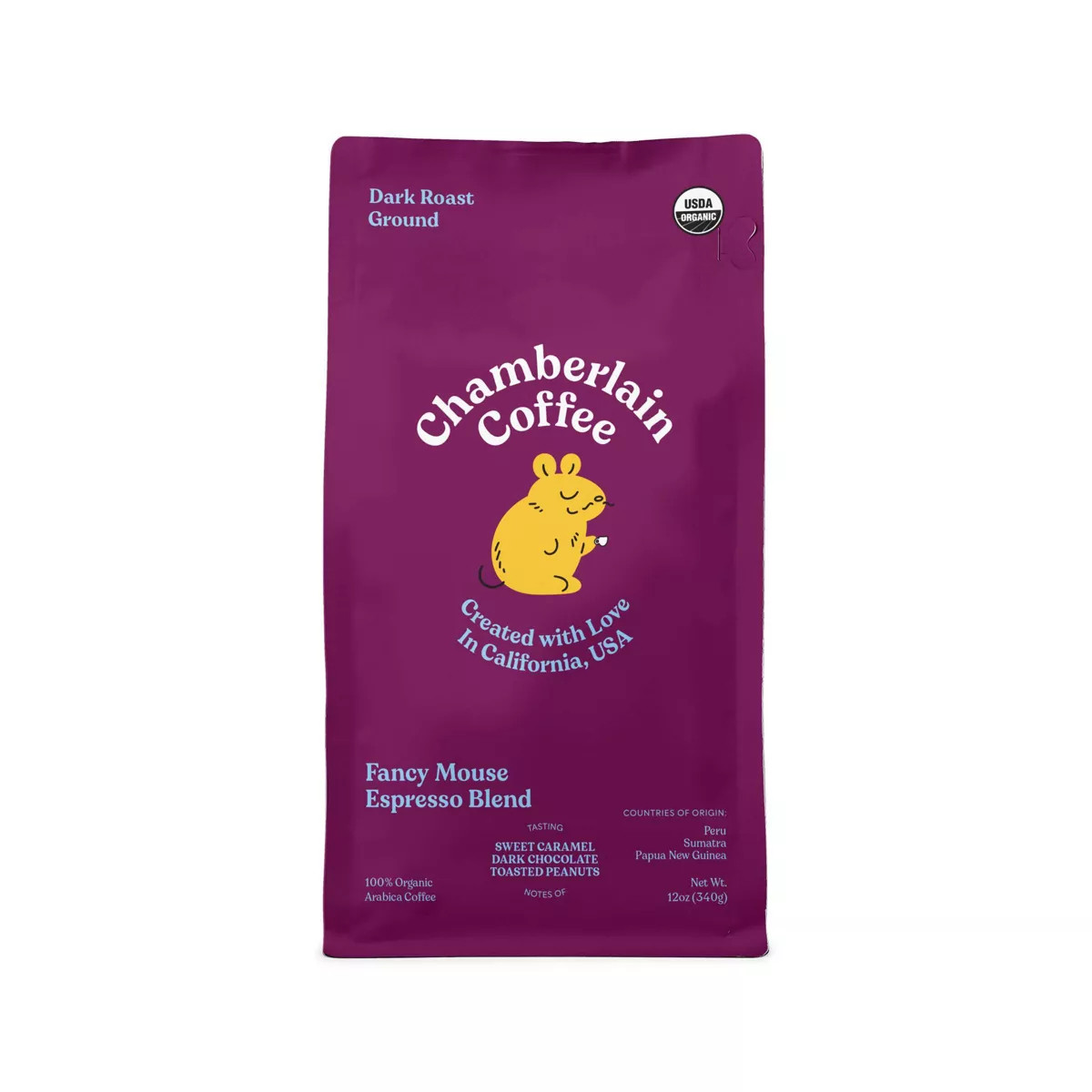 Chamberlain Coffee Fancy Mouse Espresso Roast - Whole Bean Coffee - 12oz | Target