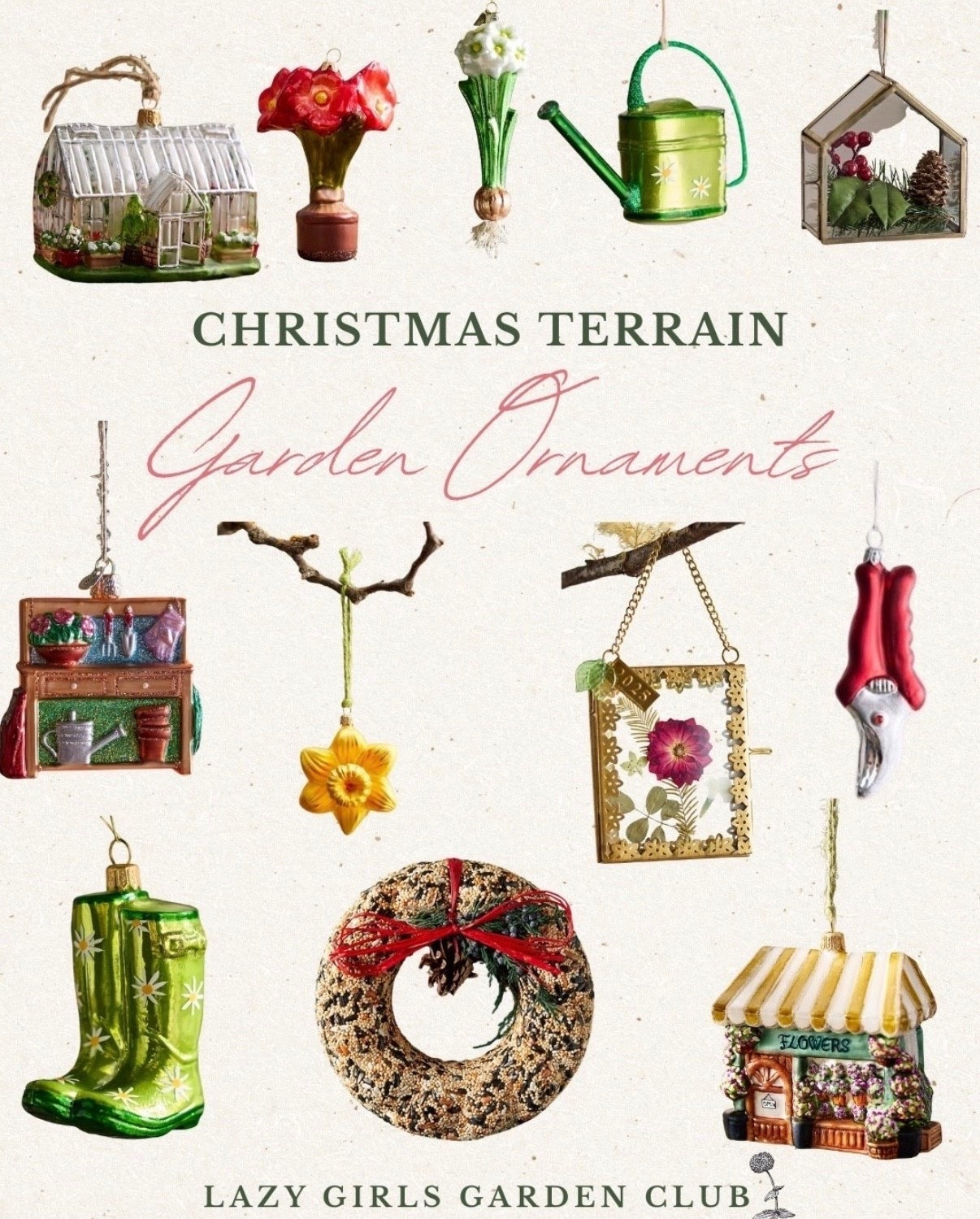 In love with these garden-themed Christmas ornaments from Terrain! 

#LTKHome #LTKHoliday #LTKSeasonal