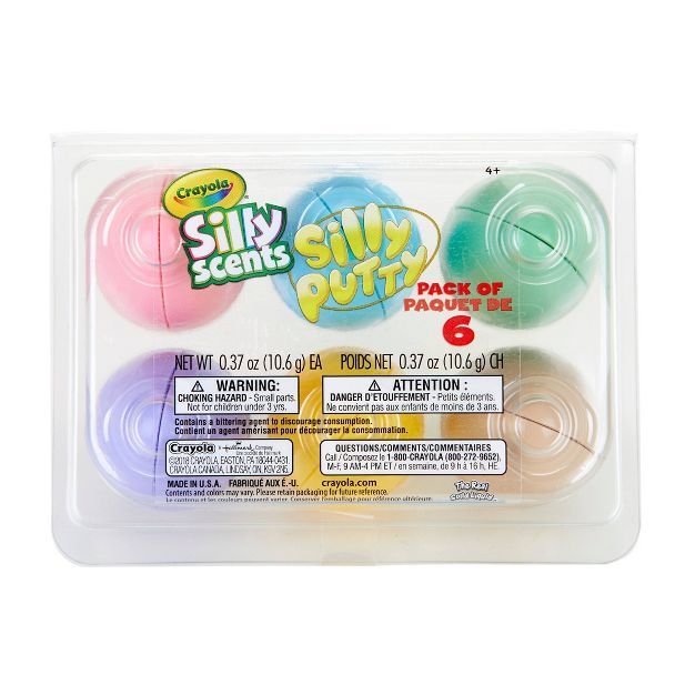 Crayola 6ct Silly Putty Silly Scents Egg Pack | Target