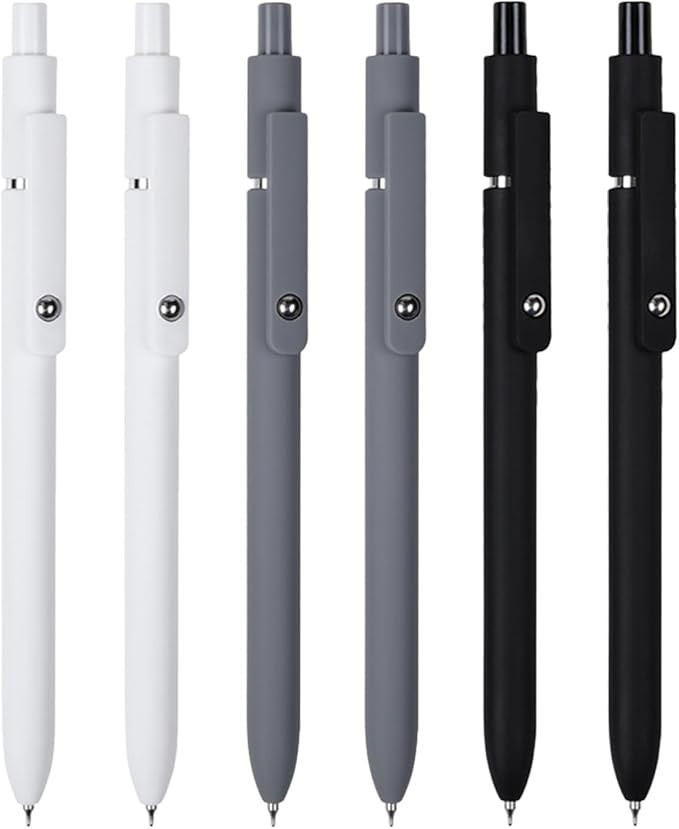 6pcs Gel Pens,0.5mm Fine Point Black Ink Pens With Smooth Wirting,Qucik Dry Pens For Journaling,C... | Amazon (US)
