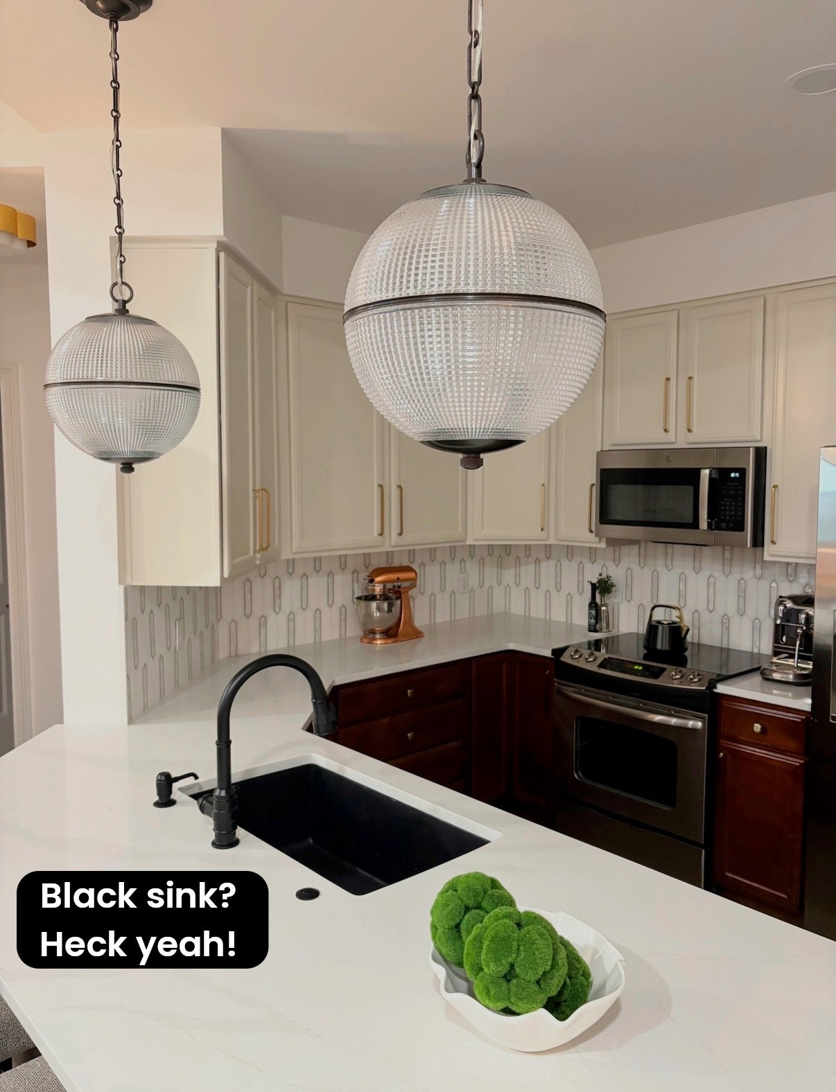 Black sink? Why not? And this sink is stain proof, scratch proof and chip proof. And doesn’t just come in black.  Blanco sinks are my absolute favorite. 

#LTKFamily #LTKHome #LTKStyleTip