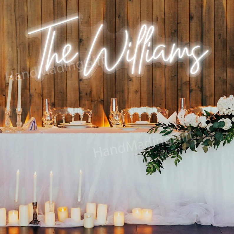 Neon Name Sign Custom Wedding Decor Neon Wedding Sign Wedding - Etsy | Etsy (US)