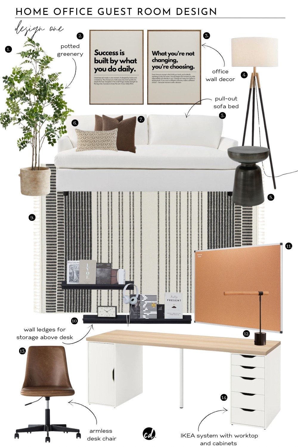 Home Office Guest Room: Design One

#LTKhome