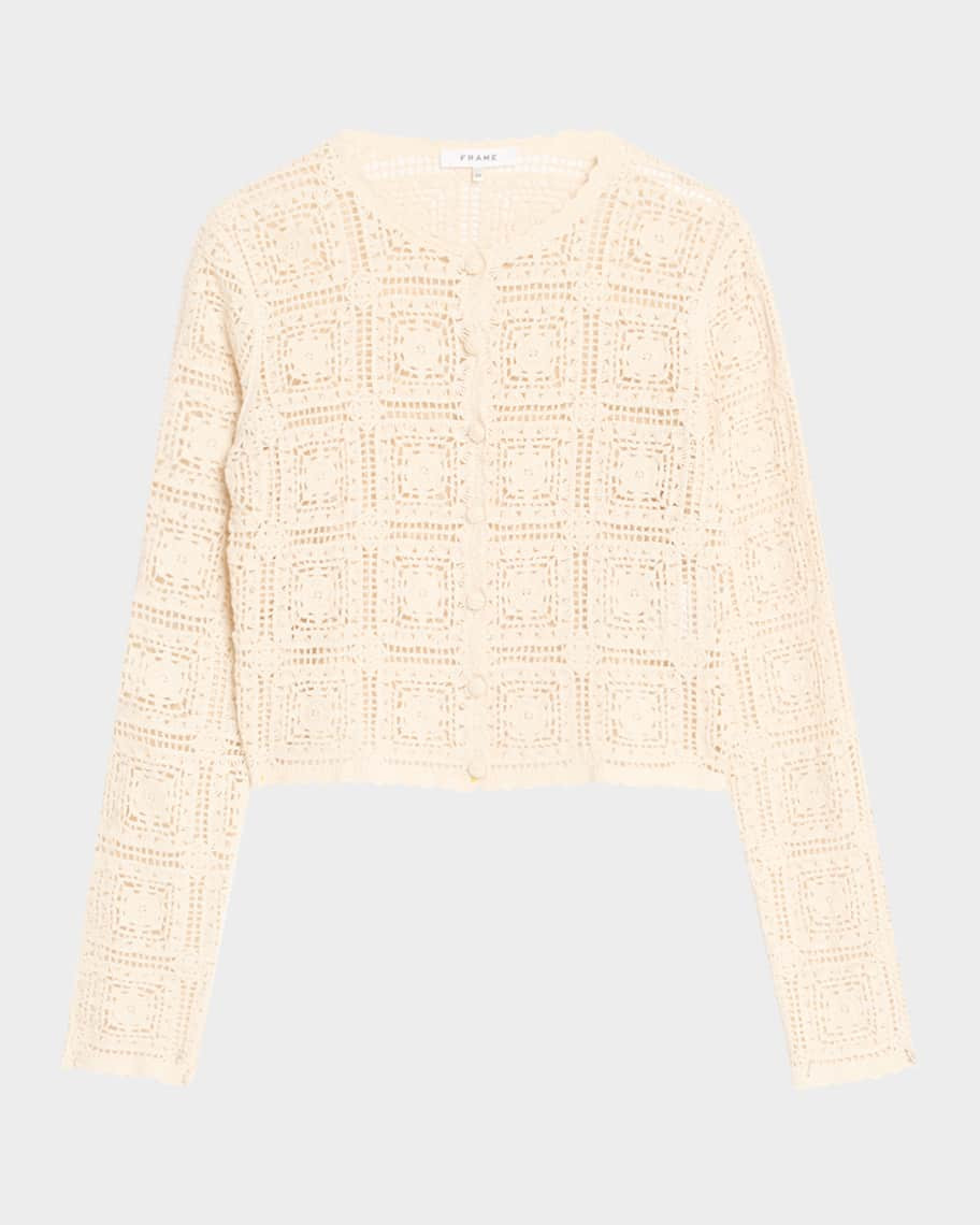 FRAME The Crochet Cardigan | Neiman Marcus
