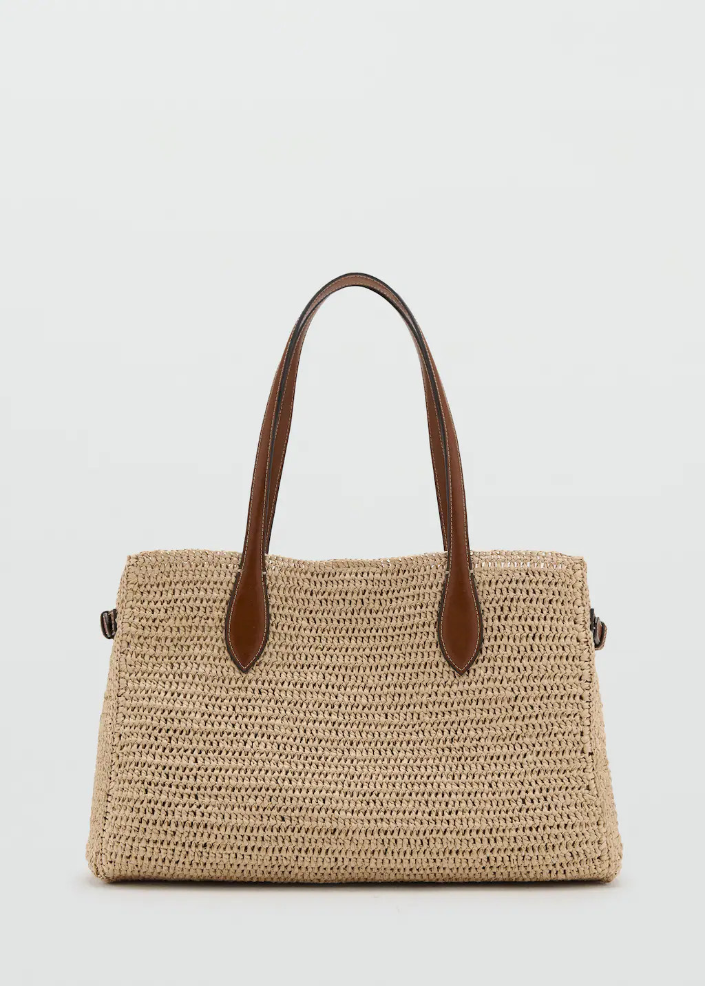 Natural fibre tote bag | MANGO (UK)