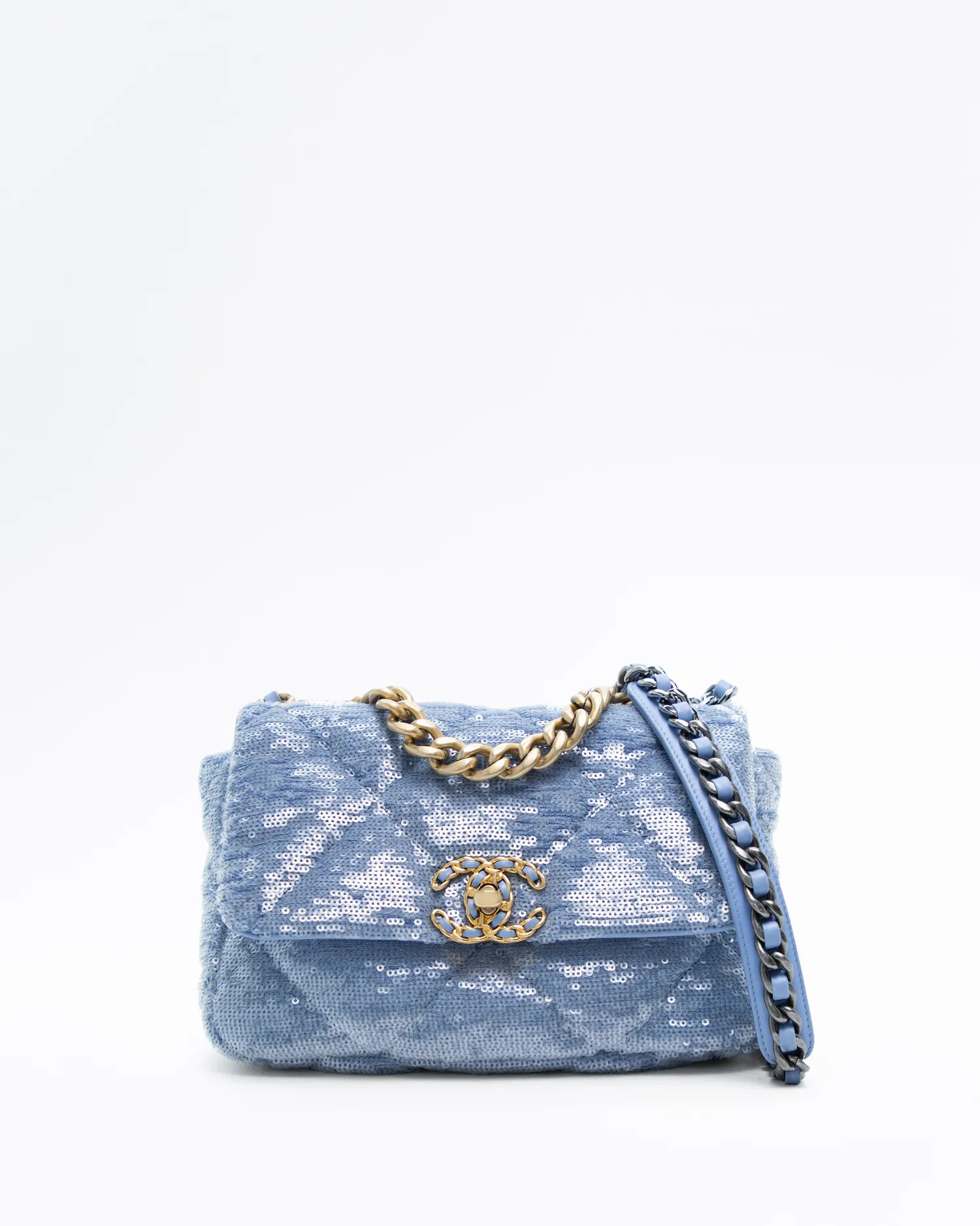 Sequin Chanel 19 Flap Bag | Vivrelle