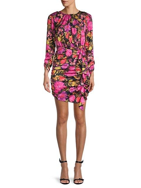 Dakota Floral Ruched Dress | Saks Fifth Avenue OFF 5TH