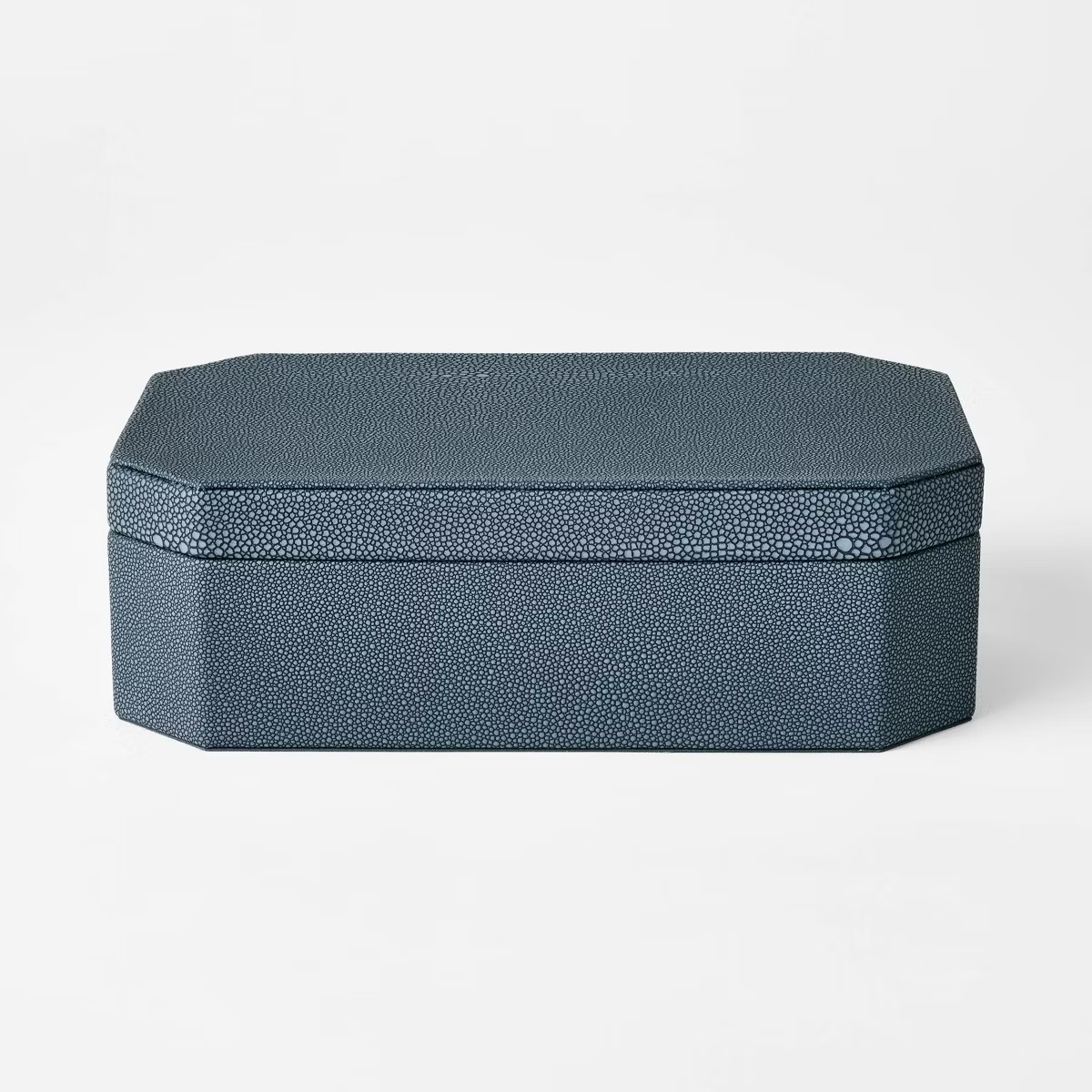 Faux Shagreen Box Blue - Threshold™ designed with Studio McGee | Target