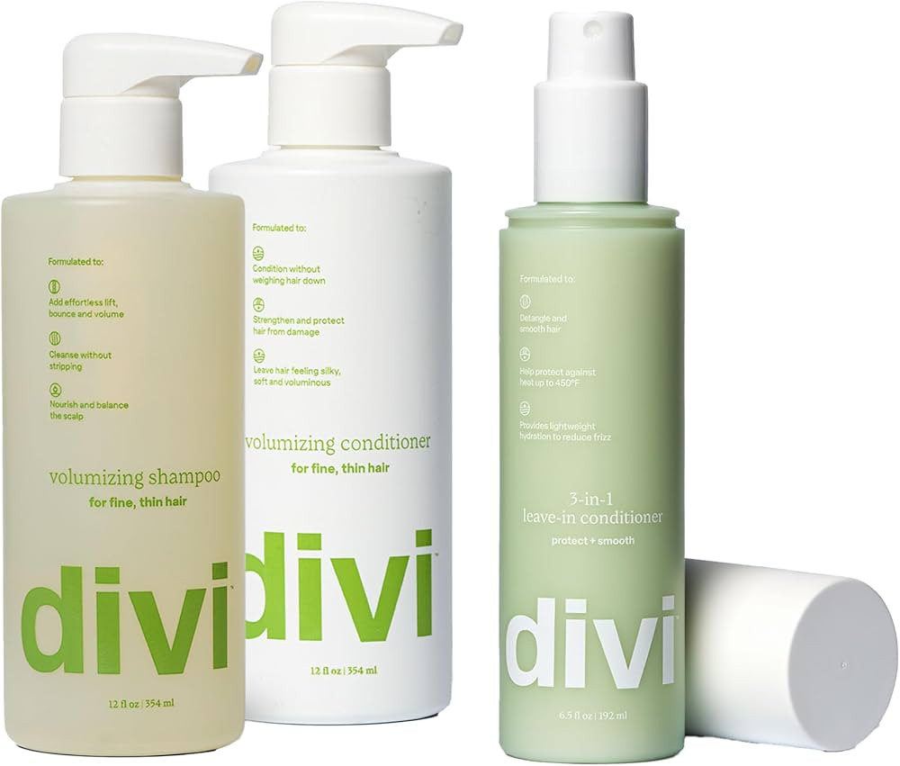 Divi Shampoo and Conditioner Set for Women and Men - Hair Care Duo for All Hair Types, Adds Volum... | Amazon (US)