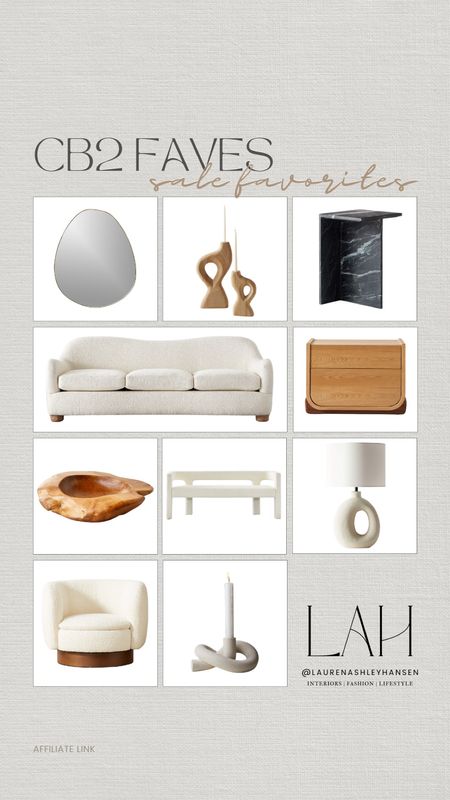 CB2 sale favorites! There are so many stunning pieces on sale right now in honor of 4th of July and I couldn’t love these more. We have a few of these pieces in our home and I love them. My go-to place for unique, organic and modern home finds! 

#LTKHome #LTKSummerSales #LTKStyleTip