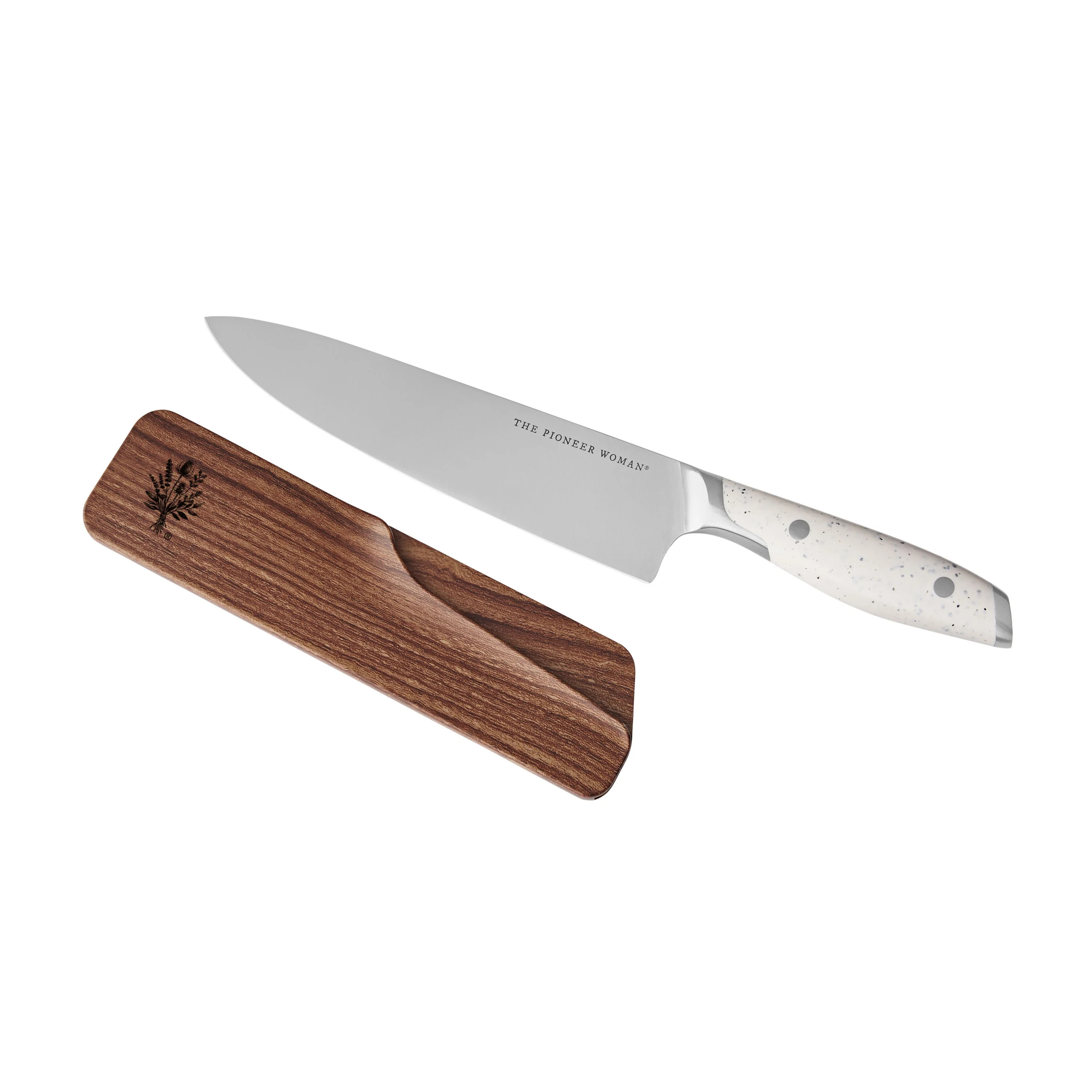 The Pioneer Woman Speckle Stainless Steel 8 inch Chef's Knife, Linen | Walmart (US)