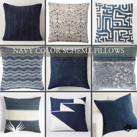 Does your bedroom or living room have a navy color scheme? Choose from these beautiful navy decorative throw pillows to finalize the design!

#LTKfamily #LTKFind #LTKhome