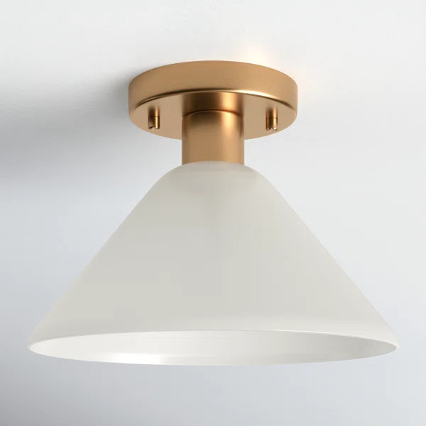 Glass Semi Flush Mount | Wayfair Professional