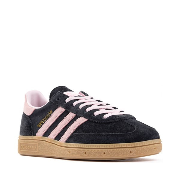 Womens adidas Handball Spezial Athletic Shoe - Core Black / Clear Pink / Gum | Journeys