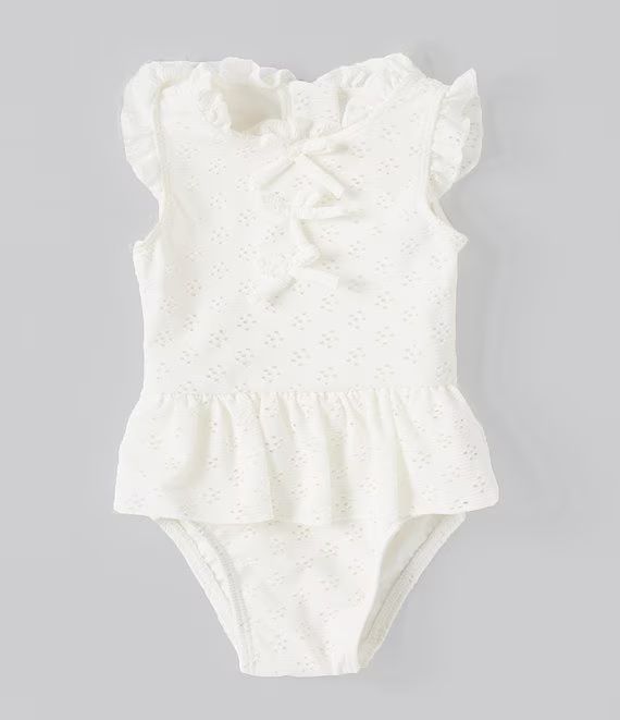 Edgehill Collectionx The Broke Brooke Baby Girls Newborn-24 Months Elle Eyelet One Piece Swimsuit | Dillard's