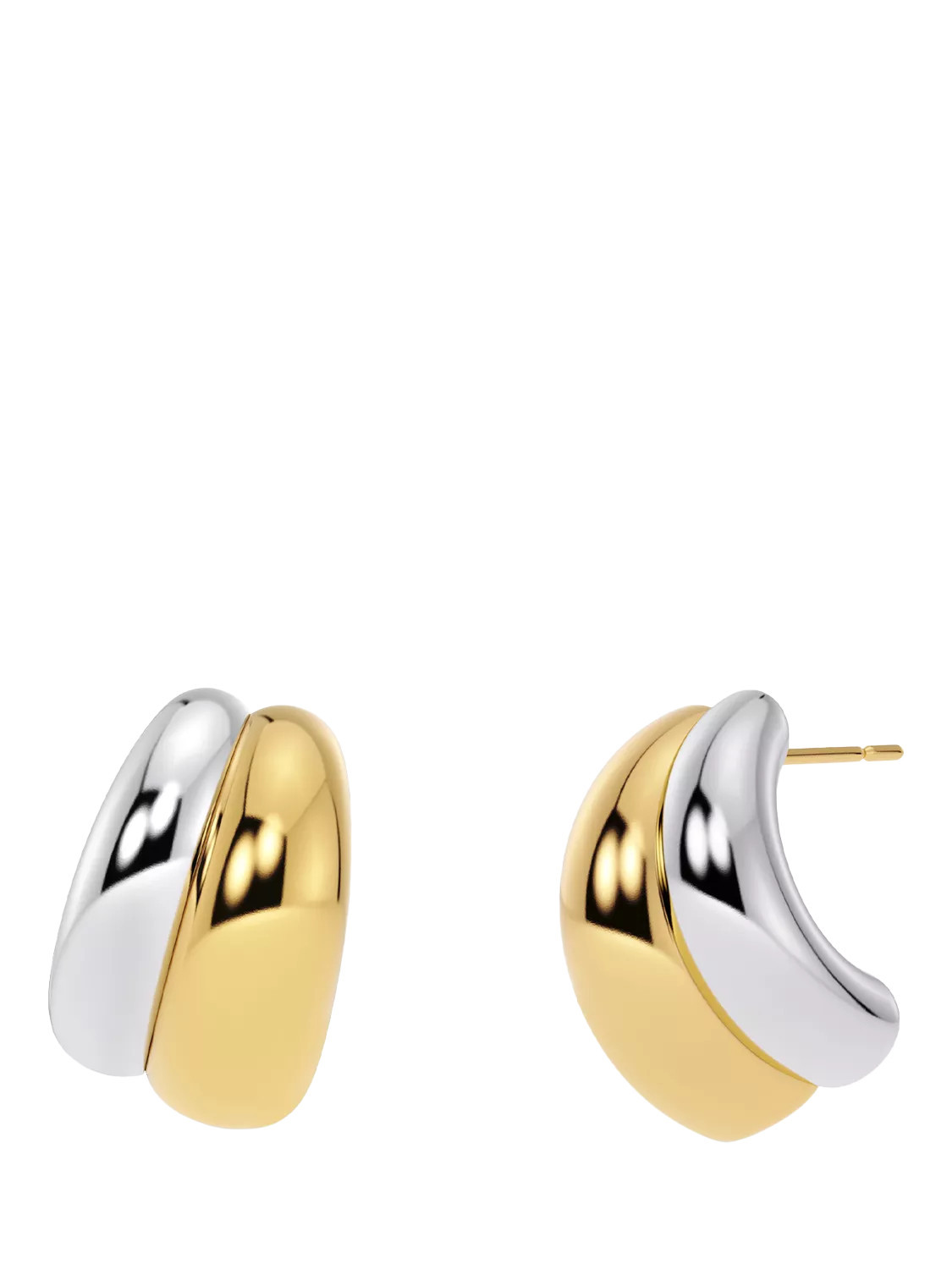 EDBLAD Furo Duo Stud Earrings, Gold/Silver | John Lewis (UK)