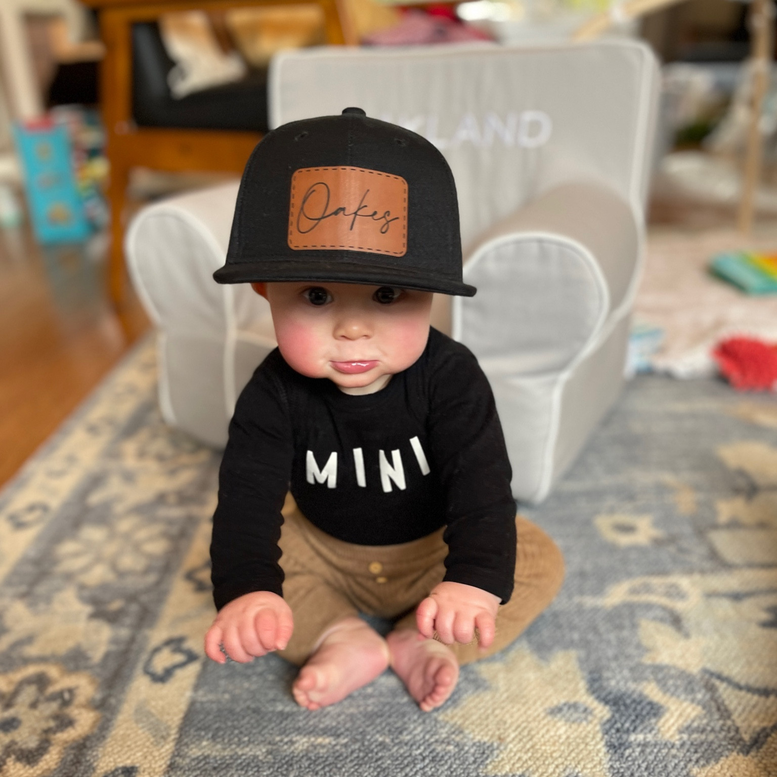 Baby boy ootd! Love his custom name hat - there’s a matching dad hat as well, which makes the perfect gift! The mini onesie has a matching mama sweater! 
.
.
.
Baby boy clothes - baby boy outfit - mom and me - baby and mom - baby and dad - Etsy baby clothes 

#LTKbaby #LTKunder50 #LTKbump