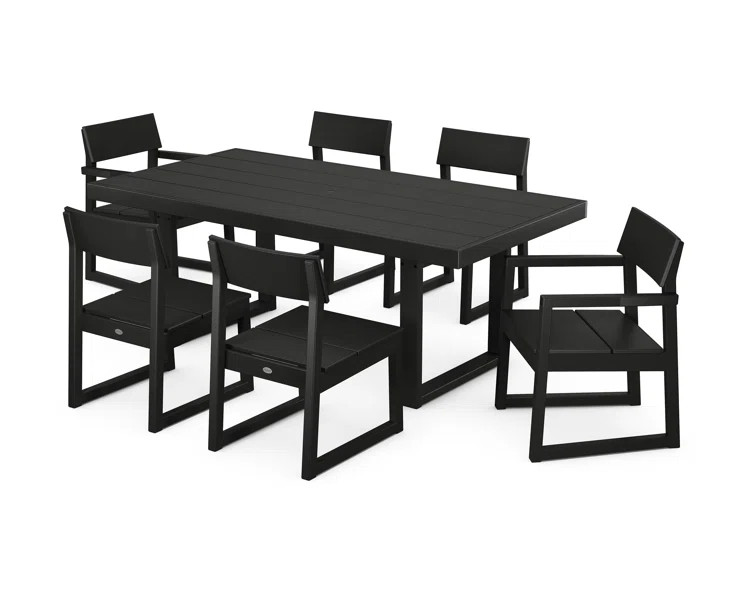 Edge Rectangular 6-Person 78'' Long Dining Set | Wayfair North America