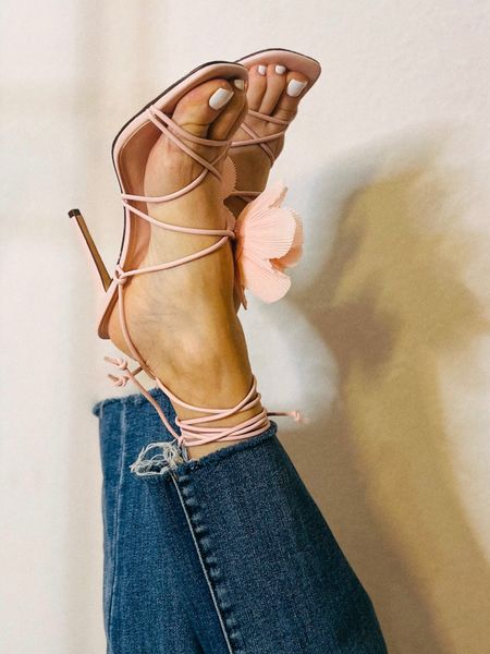 Such a beautiful, delicate looking heel . Under $40. A definite must for spring and summer . Run TTS 

#LTKover40 #LTKfindsunder50 #LTKshoecrush