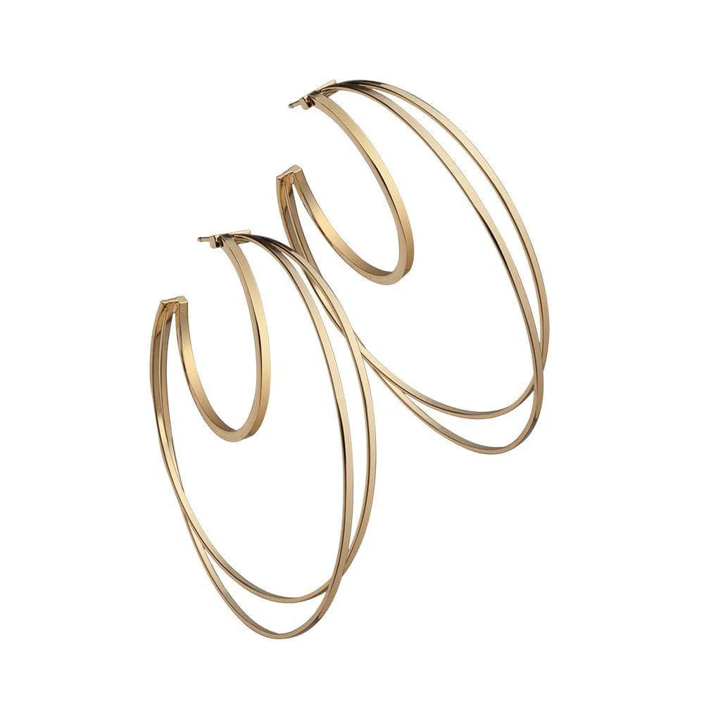Cara 2.75" Hoops | Jennifer Zeuner Jewelry