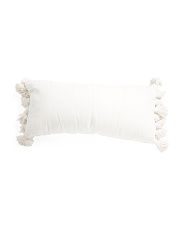 14x30 Soft Tassel Lumbar Pillow | TJ Maxx