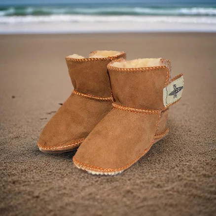 Real Sheepskin baby booties infant | Walmart (US)
