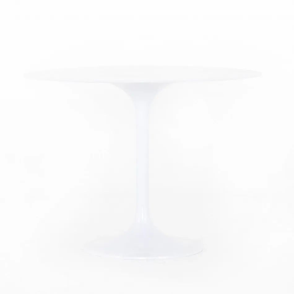 Simone Bistro Table White Aluminum | Gracious Style